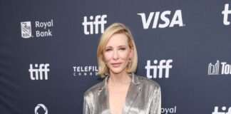 Cate Blanchett wears custom Louis Vuitton to the premiere of “Rumours” during the 2024 Toronto International Film Festival