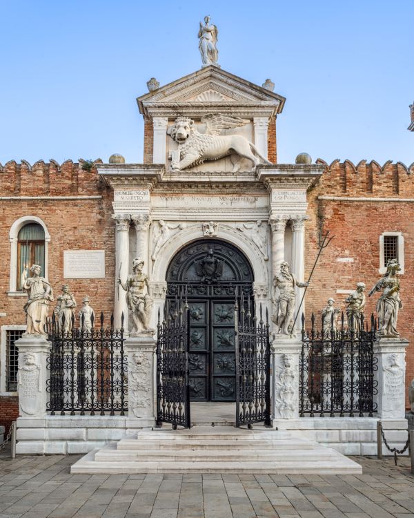 Dior supports Venetian Heritage for the restoration of the Porta Magna Gate, an architectural treasure of the Venice Arsenale