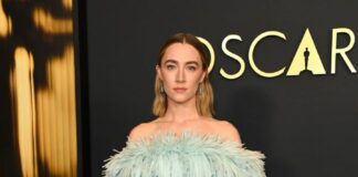 Saoirse Ronan wears custom Louis Vuitton to the 15th Governors Awards