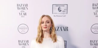 Sophie Turner wears Louis Vuitton to the 2024 Harper’s Bazaar Women of the Year Awards in London