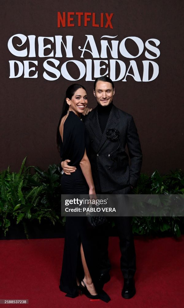 Claudio Cataño in Antonio Marras alla prima del film Cien Años de Soledad