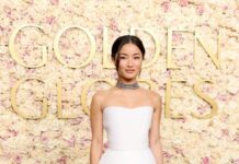 Dior presents the Anna Sawai attending the 82nd Golden Globe Awards