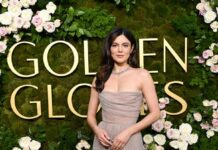 Attending the Golden Globes for "A Complete Unknown," Dior Ambassador Monica Barbaro floated in a strapless #DiorCouture gown by Maria Grazia Chiuri, her pearlescent glow perfectly complemented by Dior Beauty.